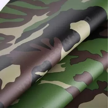 Camouflage Dust PVC Coated Polyester Tarps Fabric